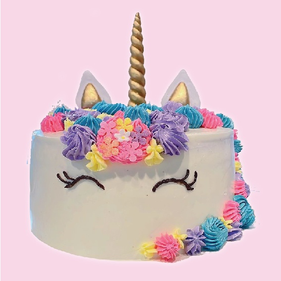 Shop for Fresh Unicorn Theme Rainbow Cake online - Surat